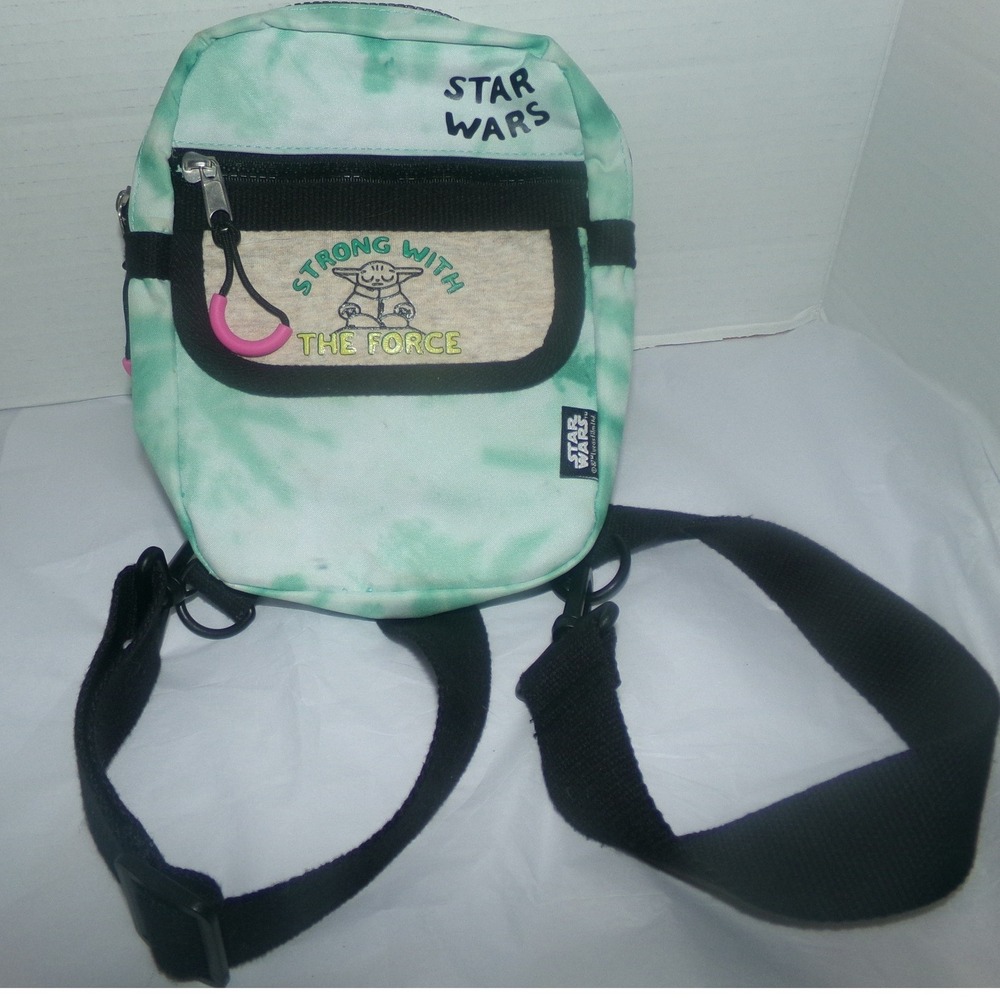Star Wars Grogu The Mandalorian Tie Dye Crossbody Bag Strong With The Force